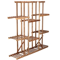 Stand de flori din lemn cu 15 etajere suport GA200, 119x120cm