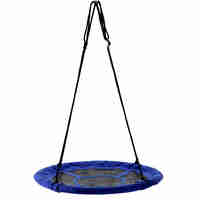 Leagan tip cuib Sersimo G-Line, 100cm, inaltime reglabila, 150 kg, Albastru Negru