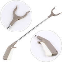 Cleste pentru Colectarea Deseurilor, Vafy, din Metal si Plastic, 96.5 cm, Fara Maini Murdare, Gri