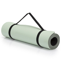 Saltea yoga antiderapanta din TPE, 183x61x0.6 cm, cu curea transport, verde