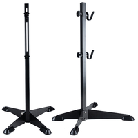 Suport service pentru biciclete cu inaltime reglabila, otel si cauciuc, 30 kg, negru