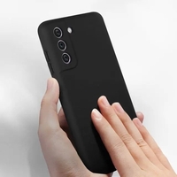 Husa protectie Vafy pentru Samsung S21 FE Liquid Silicone Negru