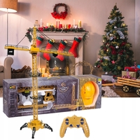 Macara construction RC pentru copii, 128 cm, cu lumini, sunete si accesorii incluse