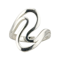 Inel pentru Dama Argint 925, Jolie, Model Spirala 5.3 gr, Marimea 58, 2.5 x 2 cm, Argintiu