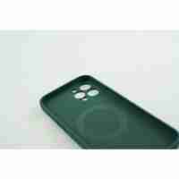 Husa protectie Vafy compatibila cu Apple iPhone 12 Pro Max Mag Safe Silicone Verde
