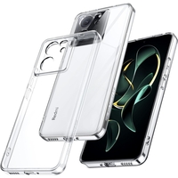 Husa Telefon, Vafy, Compatibila Xiaomi Redmi 13T/13T Pro, Carcasa TPU, Protectie Camere, 1.5 mm, Transparent