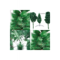 Brad artificial de Craciun tip pin, inaltime 180 cm, 260 ramuri cu ace 3D 12 cm, Flippy, verde, suport metalic inclus