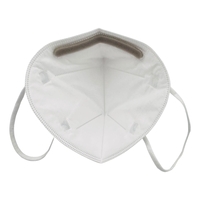 Set 8 bucati Masca de protectie faciala, Flippy®️, de unica folosinta, FFP2 CE 2163, 5 straturi, nesterila, ambalaj individual, Alb