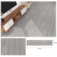 Set 36 Placi Autoadezive pentru Pardoseala, Vafy, din PVC, Impermeabil, Ignifug, Usor de Curatat, Dimensiune Placa 91.44 x 15.24 cm, Grosime 1.5 mm, Acoperire 5 m2, Model 3, Gri