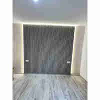 Riflaj MDF decorativ LDA PREMIUM de tip Panou Acustic, Stejar Grafit, 260x40 cm