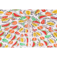 Umbrela plaja 180 cm cu imprimeu fructe, structura otel, reglabila pe inaltime si inclinare, multicolor