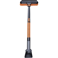 Perie si Racleta Rotativa 3 in 1, Flippy, Perie Auto pentru Zapada, Telescopica, Detasabila, Material Aluminiu si ABS, 100 x 25 cm, Negru