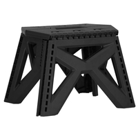 Scaun inaltator multifunctional tip scara, 100 kg, compact, cu maner, 23x31x23 cm, negru