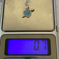 Pandantiv, Jolie Silver, Argint 925, Model Inima cu Sageata, 0.7 g, 10x15 mm