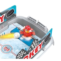 Joc de Masa Interactiv Ice Hockey pentru Copii, Flippy, 4 Mingi, Tabela Scor, 40.7x27x14.5 cm, Gri