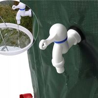 Rezervor apa pluviala 250 L, pliabil 60x88 cm, cu robinet si filtru, PVC rezistent UV, verde