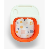 Scaun de Masa pentru Copii, Flippy, 2 in 1, Tavita Detasabila, Spatar Ergonomic, +6 Luni, Inaltime 36 cm, Portocaliu