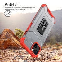 Husa de protectie Vafy compatibila cu Apple iPhone 13 Mini Acrylic Armor cu suport Rosu