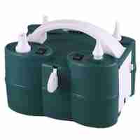 Pompa Electrica de Umflat Baloane, Flippy, cu Doua Iesiri, 220V, Putere 600W, Accesorii petrecere, Verde