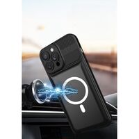 Husa Urban Armor pentru Samsung Galaxy A24 4G, Vafy, Suport Auto Magnetic, Protectie Antisoc, Negru