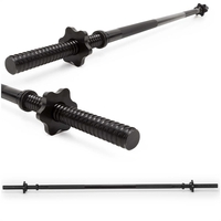 Bara haltera dreapta pentru greutati 120 cm, diametru 25 mm, otel, incarcare maxima 140 kg, negru