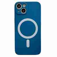 Husa MagSafe pentru Apple iPhone 11, Silicon, Protectie pentru camera, Magnetica, Incarcare Wireless, Vafy, Albastru
