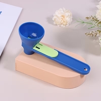 Lingura pentru Proteine, Vafy, Lingura cu Palnie Culisanta, Lingura Dozator pentru Lapte Praf si Suplimente, 12.5 cm, Albastru