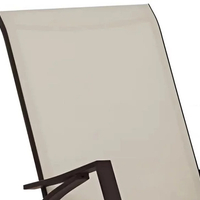 Scaun balansoar de gradina din metal si textil, 60x104x95 cm, capacitate 120 kg, crem