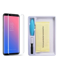 Folie Sticla Securizata, compatibila cu Samsung Galaxy Note 8, Full Glue Nano Water, Transparent