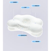 Perna Ergonomica, Vafy, pentru Copii 2-5 Ani, Antibacteriana, 5D, Revenire Lenta, 38 x 67 x 4/6 cm, Albastru