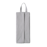 Geanta de Depozitare, Flippy, Pentru Haine Mici, Lenjerie, Sosete, Cosmetice, Impermeabila, cu Maner, 10x20x3 cm, Gri