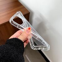 Husa de protectie Vafy, Airbag Shock Absorption, TPU, pentru Apple iPhone 12 , Transparent