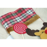 Ciorap Cadouri,Flippy,cu model ren,crem, marimea 20x40 cm, textil, interior