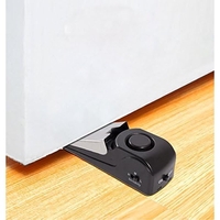 Opritor pentru Usa cu Alarma, Flippy, 120DB, cu Baterii, cu 3 Trepte de Sensibilitate, Antialunecare, Buton ON-OFF, 14x4.5x4 cm, Negru