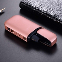 Husa Vafy pentru IQOS 2.4 Plus, Capac de Protectie, Anti Soc si Zgarieturi, Full Body, din Plastic, 11.5 x 5 x 2.3 cm, Roz Auriu