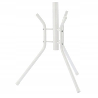 Cuier hol metalic 178 cm, 12 carlige, design minimalist, alb