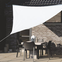 Copertina prelata de soare, triunghiulara, impermeabila, cu protectie UV, 300x300x300 cm, bej