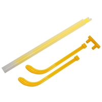 Ochelari Decorativi, Flippy, din Plastic, Fluorescenti, Accesoriu Petrecere, Galben