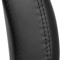 SONGMICS Set 2 scaune bar reglabile pe inaltime, cu spatar, sezut PU si suport picioare, rotatie 360°, 38x45x115 cm, negru