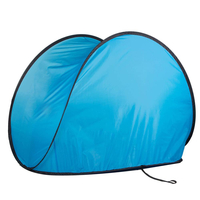 Cort plaja si picnic semi-deschis Sersimo, protectie UV, 150x120x110cm, albastru