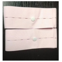 Set 2 Centuri de Monitorizare a Ritmului Cardiac Fetal, Flippy, Material Moale si Elastic, 6 x 130 cm, Roz