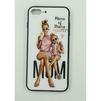 Husa protectie,Flippy, compatibila cu Apple iPhone 12 Glass print Mama of Drama Multicolor