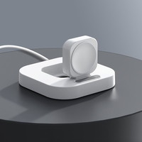 Incarcator Wireless pentru Smart iWatch, Vafy, Compatibil cu Apple iWatch 1/9, Magnetic Charger, Interfata TYPE-C, 3W, 7.5 x 7.5 x 1.2 cm, Pliabil, Alb