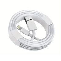 Cablu de Date Fast Charging, Flippy, port USB-B Compatibil cu iPhone cu porturi de tip Lightning, pentru Incarcare rapida 2A, Lungime 2M, Alb