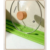 Suport Scurgere Vase, Vafy, din Silicon, Anti-alunecare, 30 x 8 x 1 cm, Verde