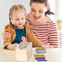 Jucarie de Sortare, Flippy, din Lemn, +36 Luni, Tip Montessori, Multicolor