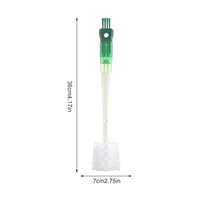 Perie 5 in 1 de Curatat Pahare, Cani, Sticle, Flippy, cu Maner Lung, Accesorii pentru Spalarea Paielor si Capacelor, Usor de Agatat, 36x7x7cm, Verde-Alb