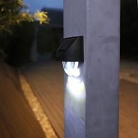 Aplica Solara LED pentru Gradina, Flippy, Set 4 Bucati, ABS/Policarbonat, Rezistent la Apa IP65, 1 LED, pentru gradina, casa, balcon, terasa, 1.2V, 600mah, 8.8 x 8.5 cm, Lumina Alb Rece, Negru