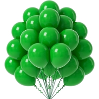 Set 12 Baloane, Flippy, din Latex Standard, 30 cm, Verde