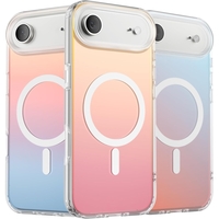Husa Telefon, Vafy, Compatibila iPhone 17 Air, Model Cameleon, Magsafe, Schimbare Gradient de Culoare din Unghiuri Diferite, Multicolor